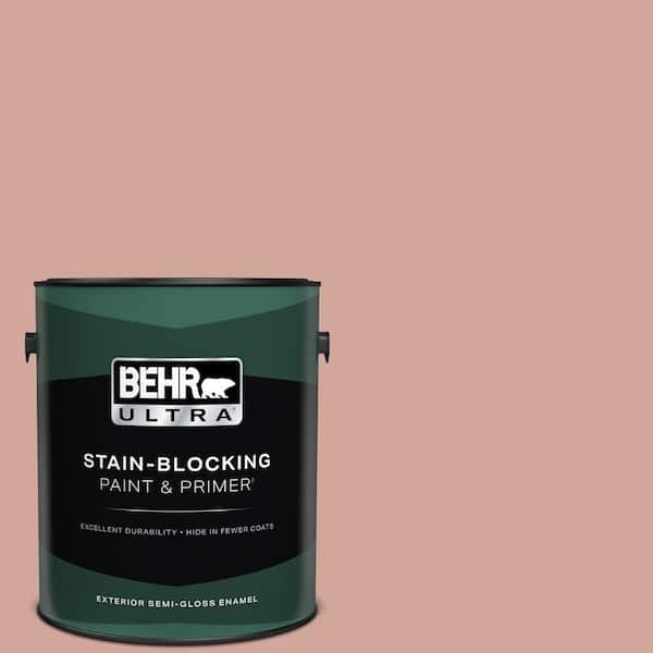 BEHR ULTRA 1 gal. #200E-3 Cinnamon Cocoa Semi-Gloss Enamel Exterior Paint & Primer