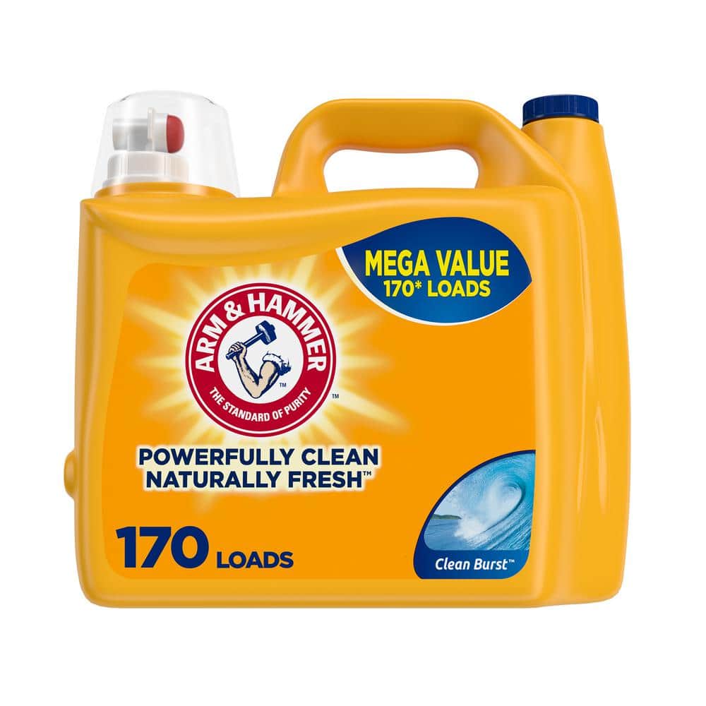 ARM & HAMMER 170 fl. oz. Clean Burst Liquid Laundry Detergent, 170 Loads 97582 The Home Depot