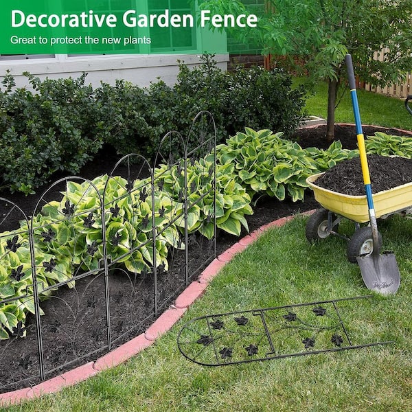 Oumilen Decorative 38 in. (H) x 16 ft. (L) Metal Garden