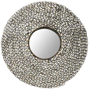 Jeweled Chain 24 in. x 24 in. Iron Framed Mirror