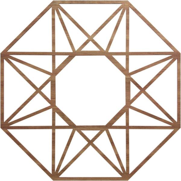 Ekena Millwork 0.25 in. x 8.5 in. x 22 in. Wood Medallion Moulding