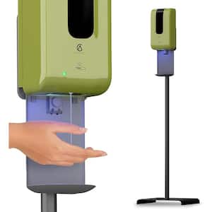 1200ml Automatic Commercial Hand Sanitizer Dispenser with Stand and Drip Catcher and Refillable Bottle