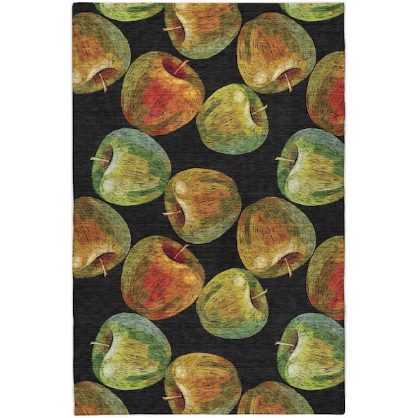 Dream Shag Premium Machine Washable Abstract ADS163 Midnight 5 ft. x 7 ft. 6 in. Area Rug