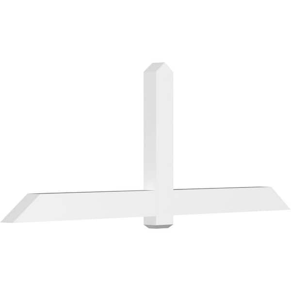 Ekena Millwork Eugene 96 in. W x 36 in. H x 4 in. D Signature Polyurethane Bracket