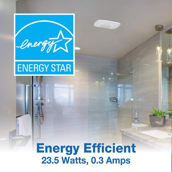 Air King BFQF70 ENERGY STARÂ® Qualified SNAP-IN Exhaust Fan With Light 70 CFM