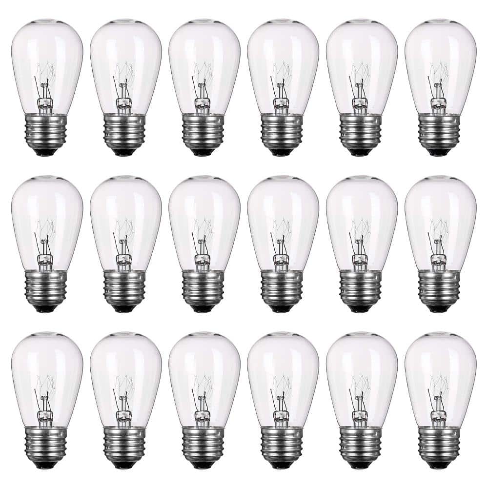 25x 60W A50 Incandescent Dimmable GLS Filament Frosted Light Bulb E27 Screw Lamp