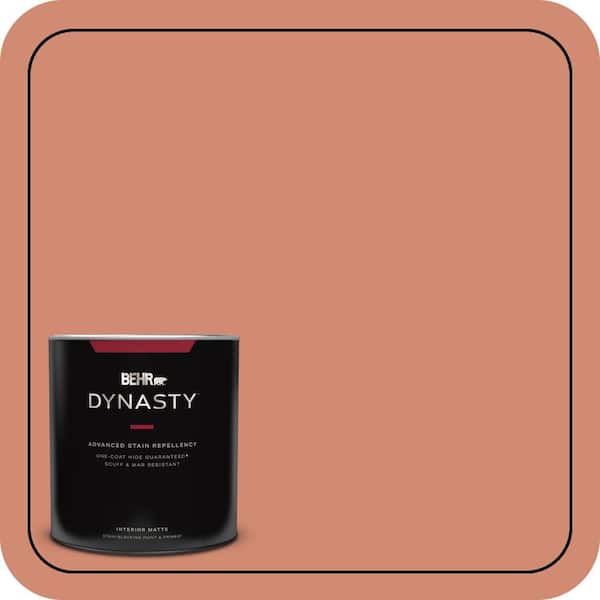 BEHR DYNASTY 1 qt. #M190-5 Fireplace Glow Matte Interior Stain-Blocking Paint and Primer