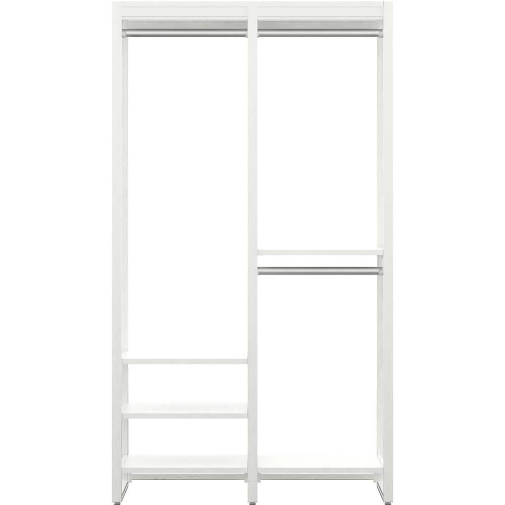 CLOSETS By LIBERTY 46.5 in. W White Adjustable Tower Wood Closet System ...