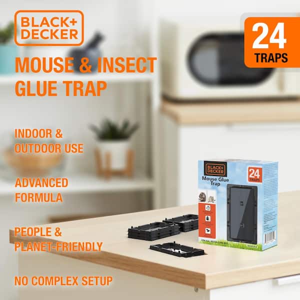 Mouse Traps Large Rat Traps Indoor Set of 24, 18 Reusable Mouse Traps and 6  Glue Traps Mouse Traps Indoor for Home Powerful Traps for The House - 24