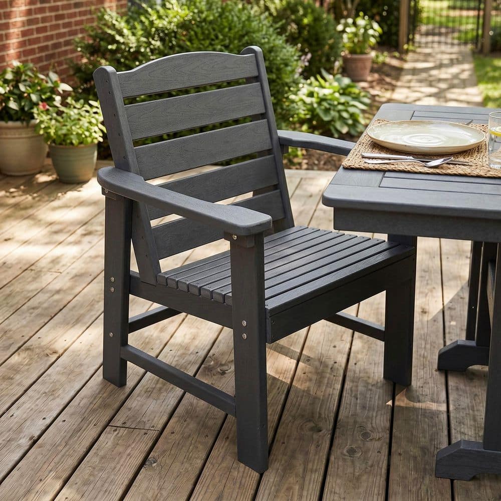 Innovaze HDPE Outdoor Dining Chair, Ladder Back, Heavy Duty 600