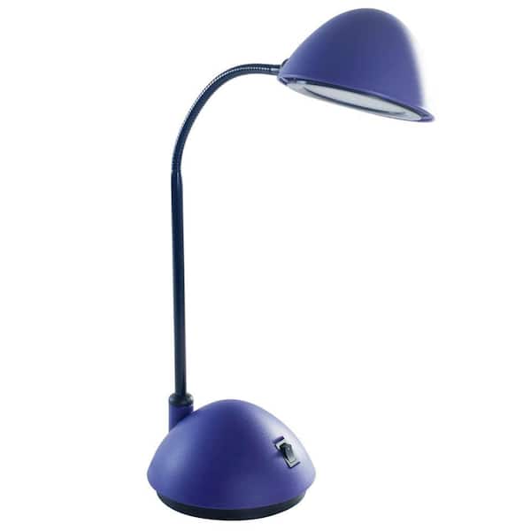 Lavish Home 21 in. Purple Bright Energy Saving LED Desk Lamp