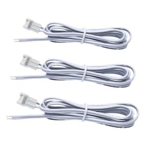 SureLock White/Single Color LED Tape Light Extension Connector Cord (3-Pack)