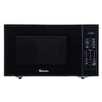 1.1 cu. ft. Countertop Microwave in Black with Gray Cavity