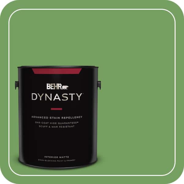 BEHR DYNASTY 1 gal. #MQ4-47 Parakeet One-Coat Hide Matte Interior Stain-Blocking Paint & Primer