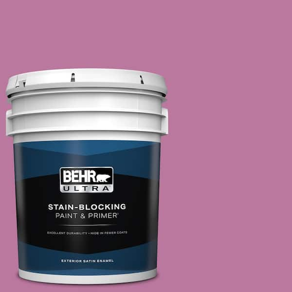 BEHR ULTRA 5 gal. #690B-5 Valentine Heart Satin Enamel Exterior Paint & Primer