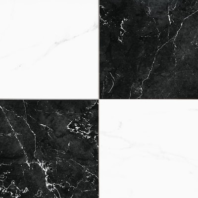 Picasso Nero 9x9 Glazed Porcelain Tile