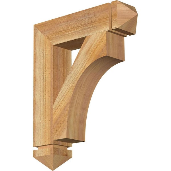 Ekena Millwork 4 in. x 22 in. x 18 in. Western Red Cedar Westlake Arts and Crafts Rough Sawn