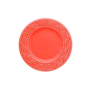 7.87 in. Mendi Coral Salad Plates (Set of 6)