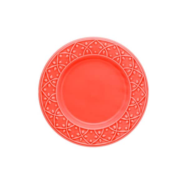 Manhattan Comfort 7.87 in. Mendi Coral Salad Plates (Set of 6)
