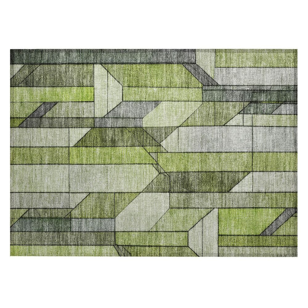Chantille Machine Washable Indoor/Outdoor Abstract ACN2867 Green 2 ft. x 3 ft. Accent Rug price history on PriceWatchPro