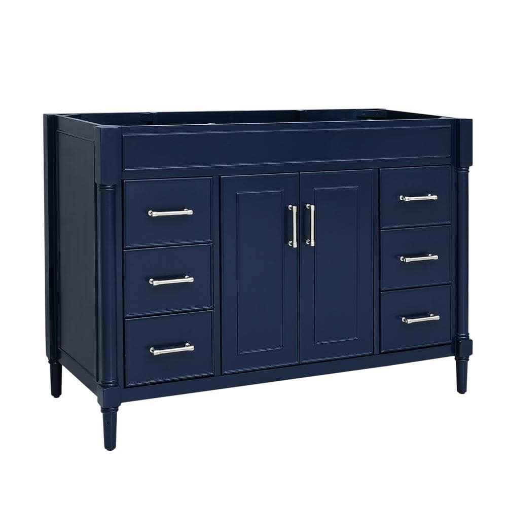 Bristol 48" Navy Blue Single Freestanding Vanity Cabinet