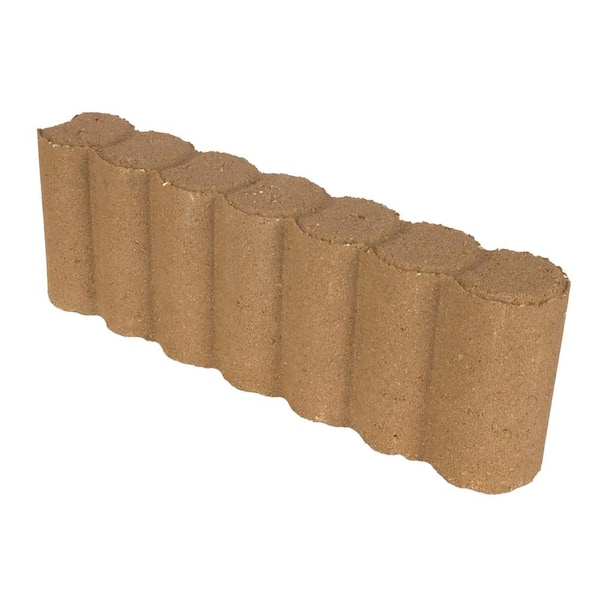 16 in. x 2.75 in. x 5.5 in. Matt Log Tan Concrete Edger (180- Piece Pallet)