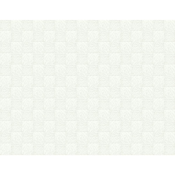 A-Street Prints Calabash Dove Rope Basketweave Wallpaper Sample