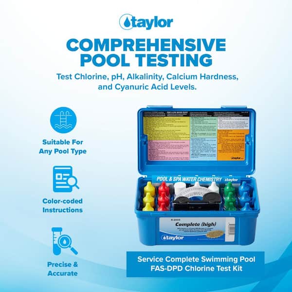 Taylor Pool In Store Kit Taylor - Pool Test Kits & Strips - The Home Depot