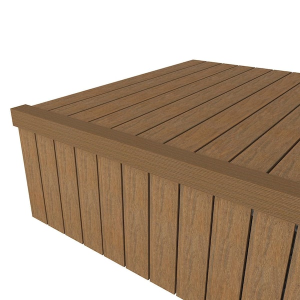 NewTechWood 1/6 ft. x 3 ft. Quick Deck Composite Deck Tile Stair