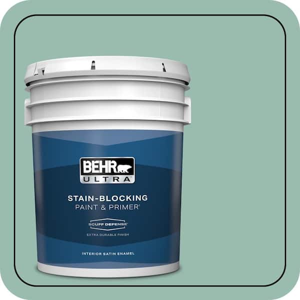 BEHR ULTRA 5 gal. #M430-4 Sunstone Extra Durable Satin Enamel Interior Paint & Primer
