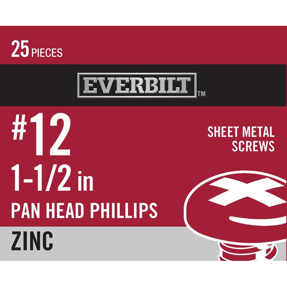 Everbilt #12 x 1-1/4 in. Phillips Flat-Head Wood Screws (18-Pack) 18094 -  The Home Depot