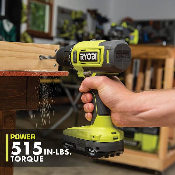RYOBI ONE+ 18V Cordless 2-Tool Combo Kit with (2) 1.5 Ah Batteries, and Charger w/ (2) 2.0 Ah HIGH PERFORMANCE Batteries