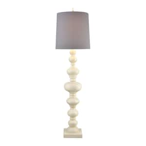 Meymac 74 in. White Floor Lamp