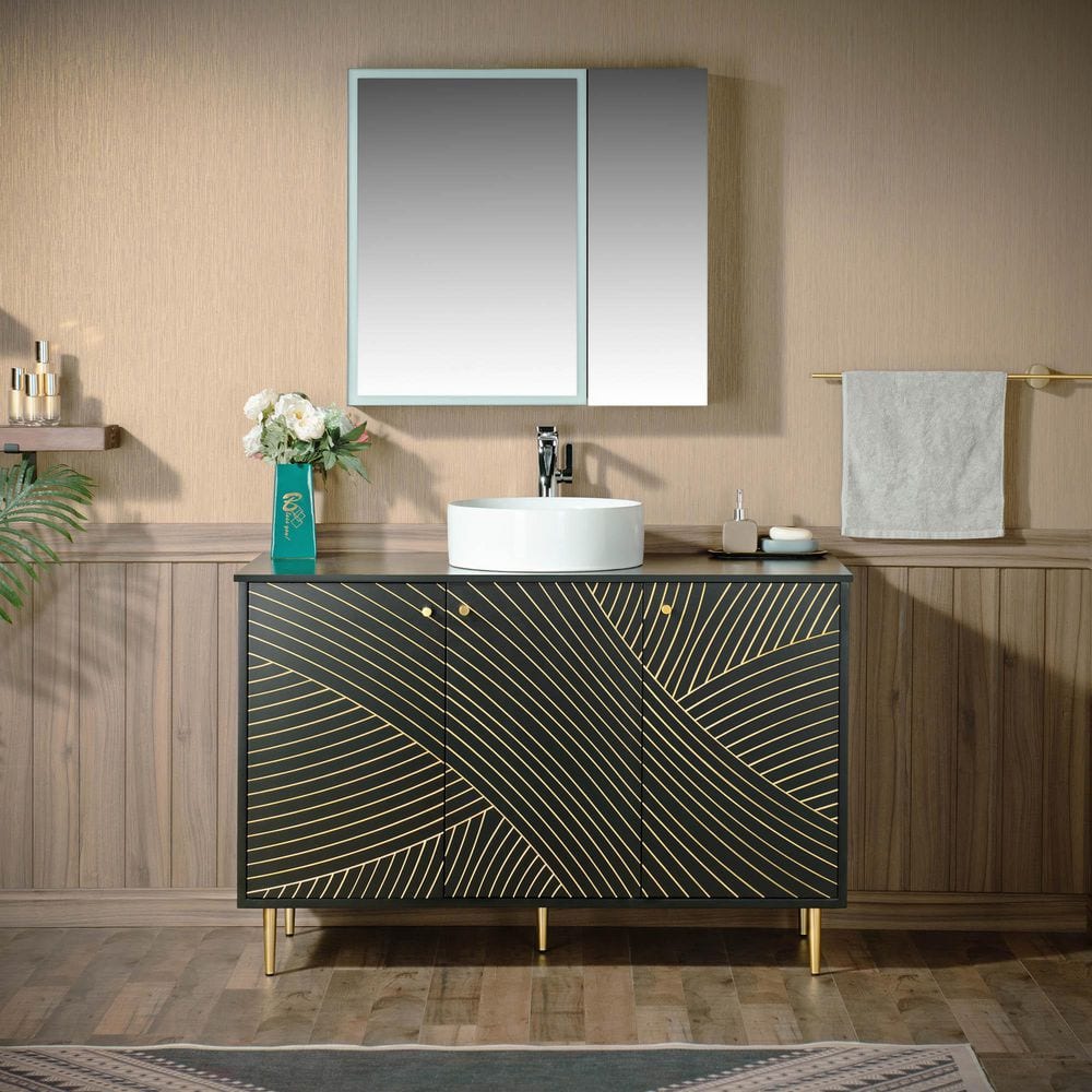 WOODBRIDGE 48 in. W x 22 in. D Single Ceramic Vessel Sink