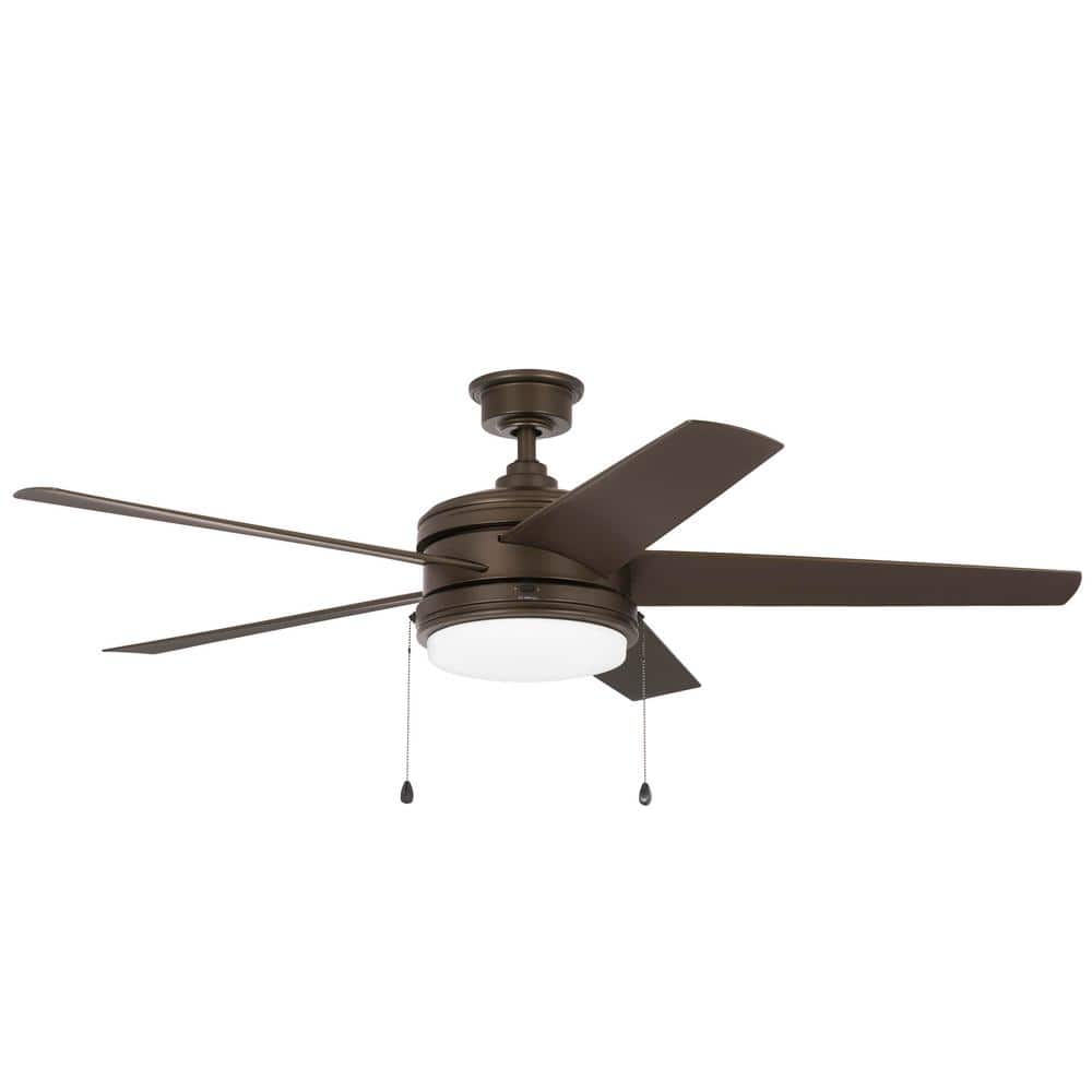 Home Decorators Collection Portwood 60 in. Indoor/Outdoor Wet Rated Espresso Bronze Ceiling Fan with Integrated LED Included YG528-EB Sansujyuku sansujyuku.com