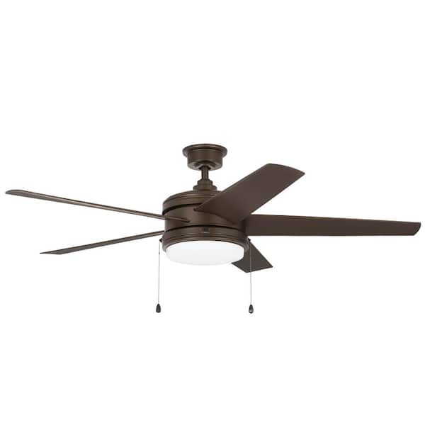 Home Decorators Collection Portwood 60 in. Indoor/Outdoor Wet Rated Espresso Bronze Ceiling Fan with Integrated LED Included