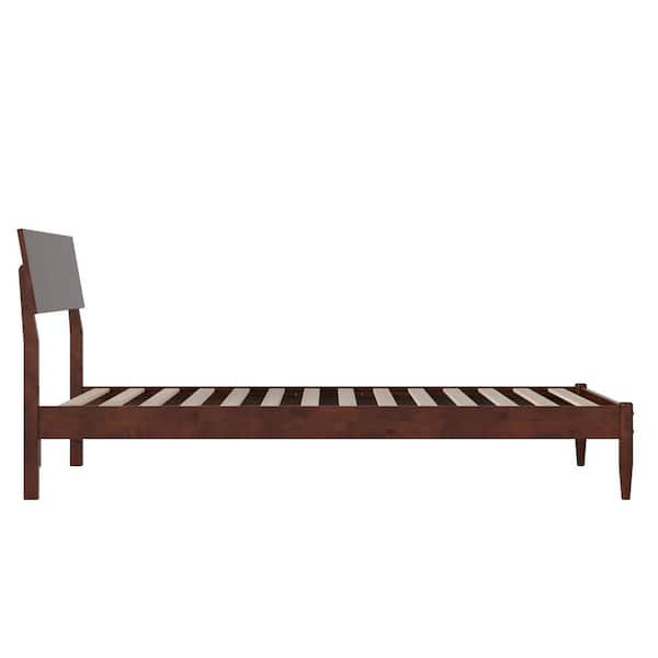 AFI Bradford Walnut Brown Wood Frame Twin XL Platform Bed with