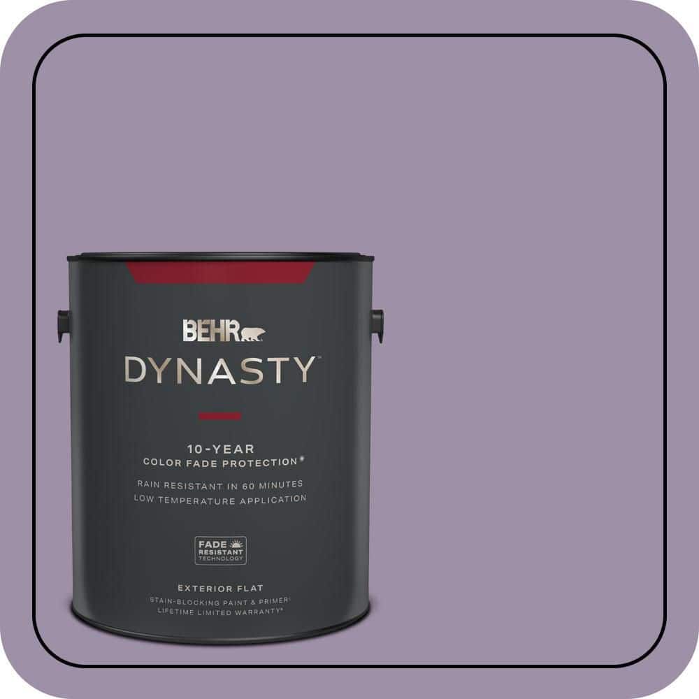 1 gal. #S100-4 Ancestry Violet Flat Exterior Stain-Blocking Paint & Primer price history on PriceWatchPro