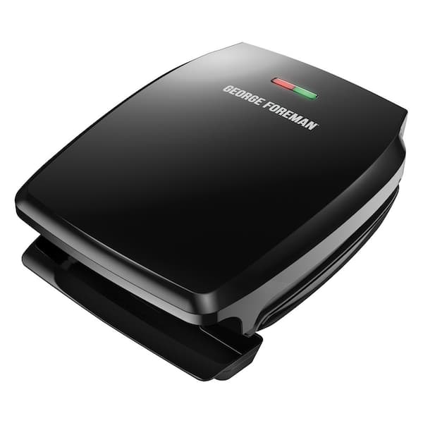 George Foreman 60 sq. in. Black Fixed Plate Indoor Grill