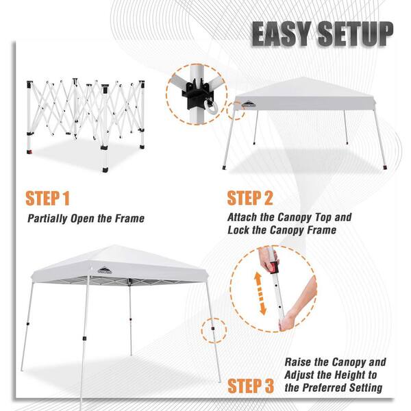 EAGLE PEAK 10 ft. x 10 ft. Slant Leg Instant Outdoor Canopy