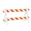 PLASTICADE 6 ft. Engineer Grade Sheeted Omni A-Frame Barricade Set 2003W-306EG-KITB