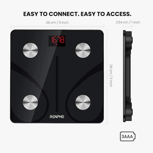 RENPHO Smart Digital WiFi Bluetooth Scale, Portable Bathroom Body