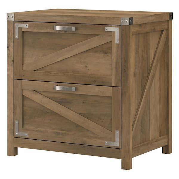 Bush Furniture Cottage Grove Reclaimed Pine 2 Drawer Lateral File Cabinet