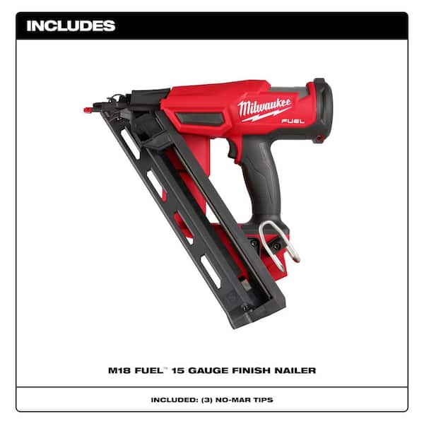 M18 FUEL 18-Volt Lithium-Ion Brushless Cordless Gen II 15-Gauge Angled Finish Nailer (Tool-Only)