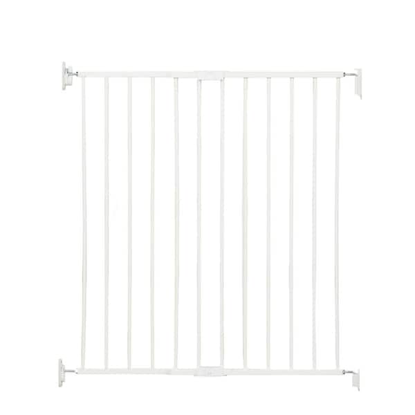 Regalo Extra Tall Top of Stairs Metal Safety Gate 36 in. Tall - White