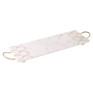 San Miguel White Marble Tray-Large