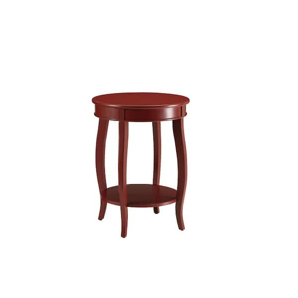 Red Wood Outdoor Side Table ST628A-289 - The Home Depot