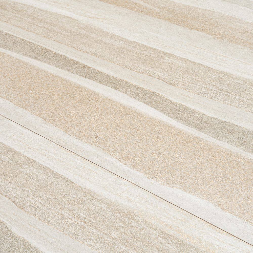 Arenza 4 in. x 4 in. Matte Warm Beige Ceramic Stone-look Large Format Tile Sample (0.14 sq ft) price history on PriceWatchPro
