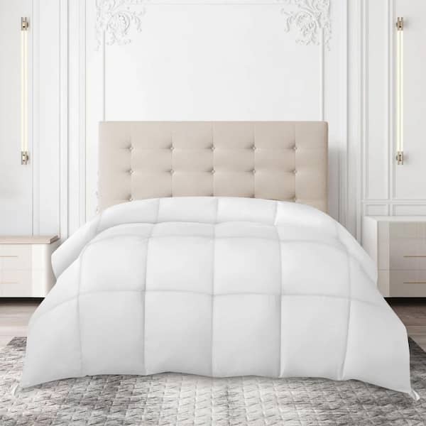 Lux Decor Ultra-Soft All-Season King Down Alternative Comforter Duvet Insert with Corner Tabs-White