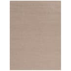 Ribbed Taupe 6 ft. x 8 ft. Indoor/Outdoor Area Rug